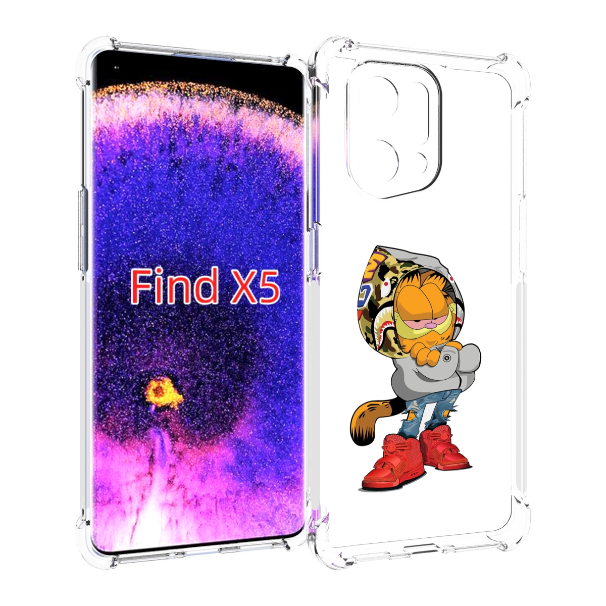 

Чехол MyPads модный-котяра детский для Oppo Find X5, Прозрачный, Tocco