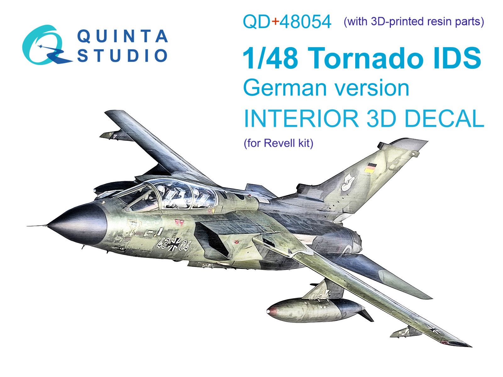 

3D Декаль Quinta Studio интерьера кабины Tornado IDS German Revell QD+48054, Цветной