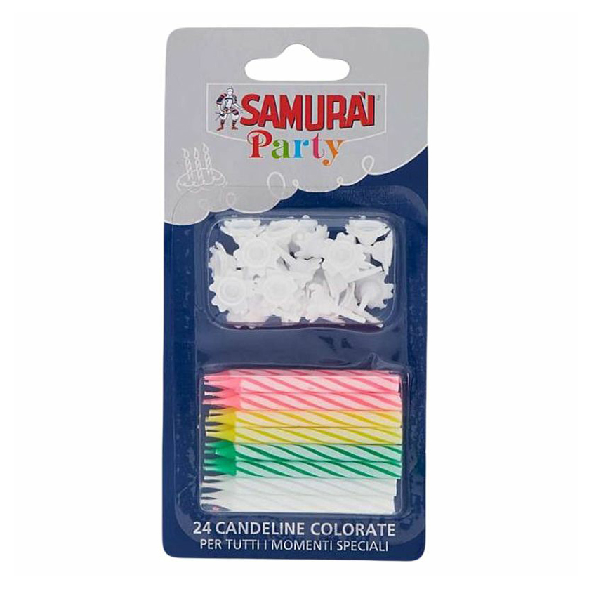 

Свечи для торта Samurai 24 шт, Разноцветный