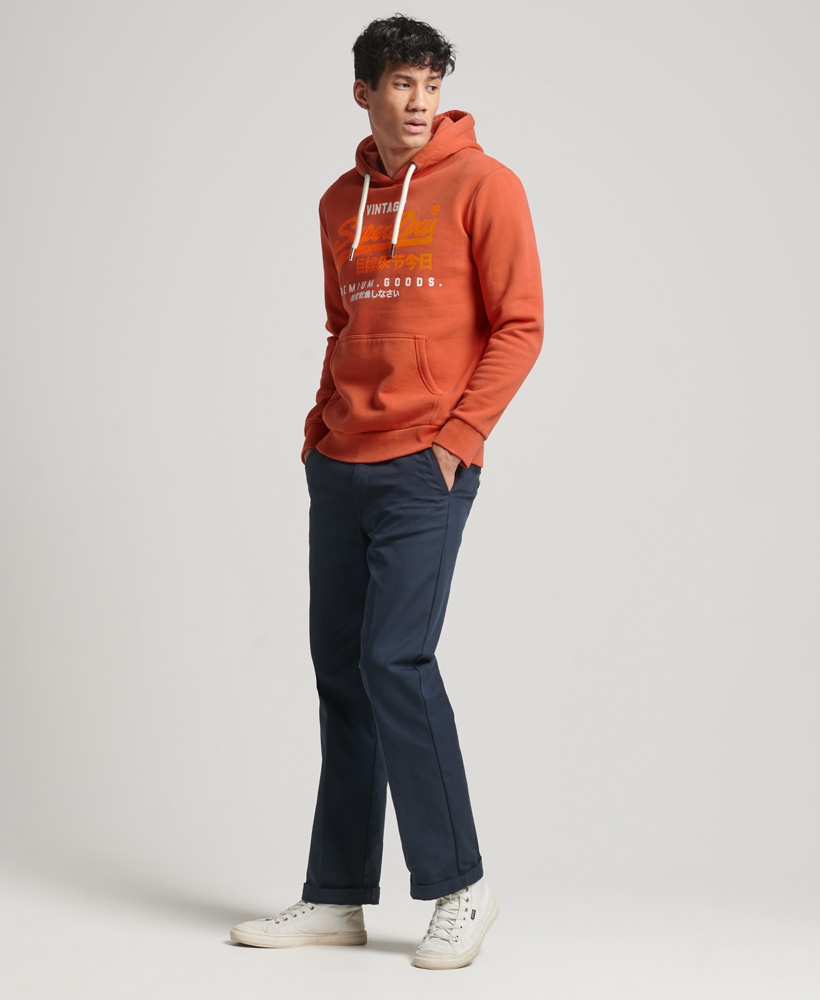 Худи мужское Superdry M2012985A оранжевое 3XL