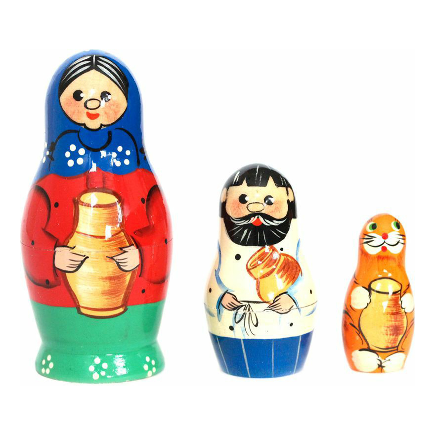 

Фигурка Матрешка Узор 3 предмета
