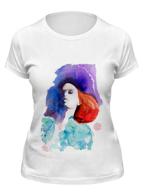 

Футболка женская Printio Girl in colors белая 2XL, Белый, Girl in colors