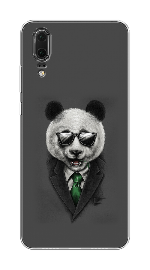 

Чехол Awog на Huawei P20 "Деловая панда", Серый;зеленый, 64350-10
