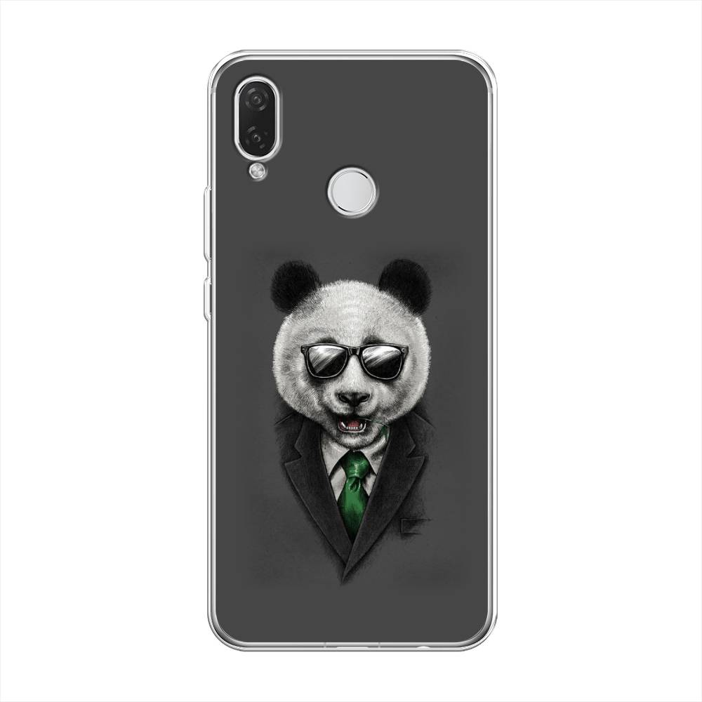 

Чехол Awog на Huawei Nova 3i "Деловая панда", Серый;зеленый, 68350-10