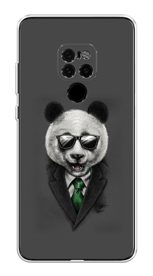 

Чехол Awog на Huawei Mate 20 "Деловая панда", Серый;зеленый, 66850-10