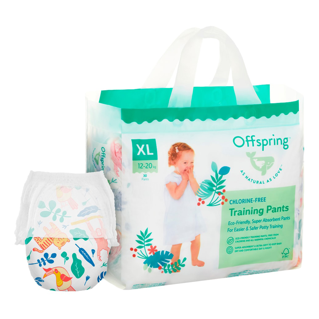 

Подгузники-трусики Offspring Джунгли XL (12-20 кг) 30 шт
