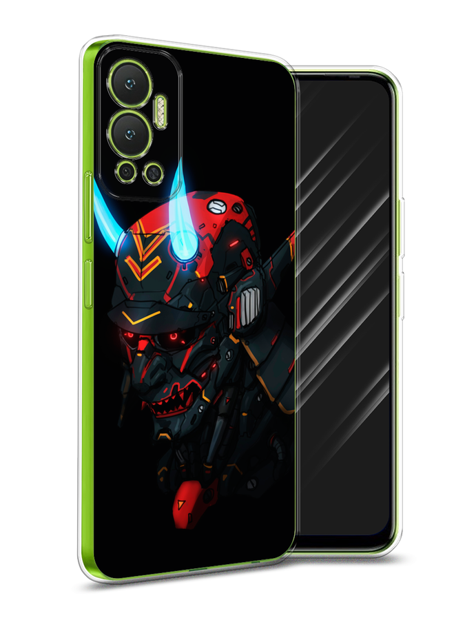 

Чехол Awog на Infinix Hot 12 "Неоновый самурай", Разноцветный, 3101350-6