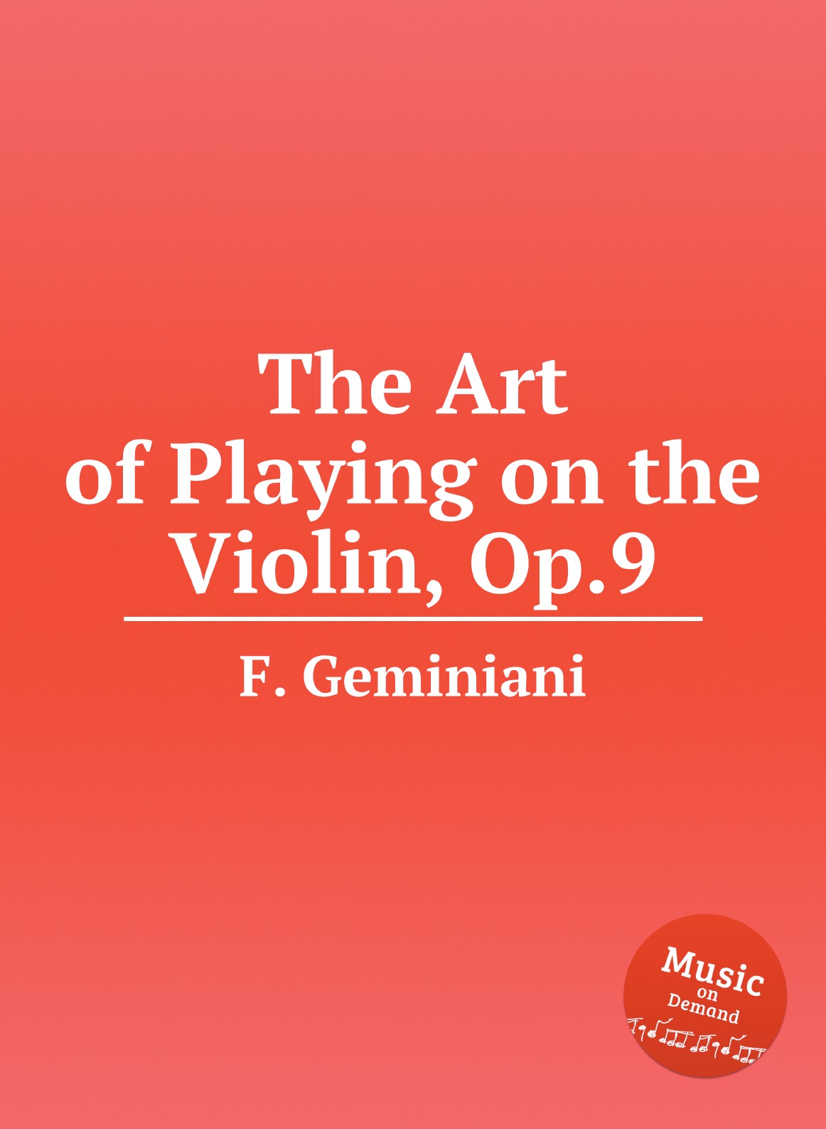 

The Art of Playing on the Violin, Op.9