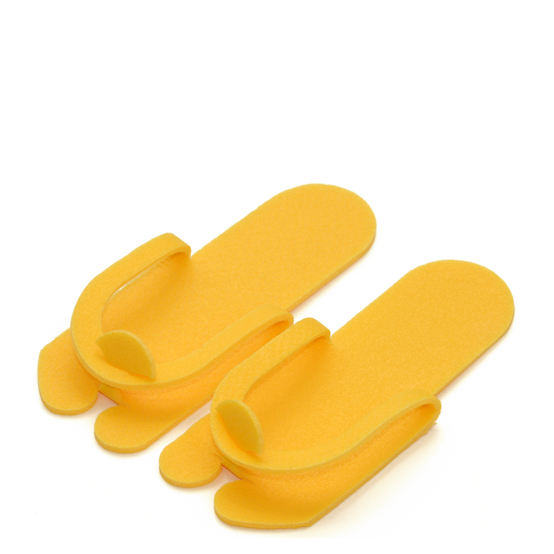 Тапочки-вьетнамки Чистовье пенополиэтилен 5 мм Желтый 25 пар/упк тапочки детские сердечки размер 33