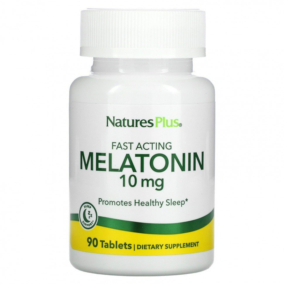 NaturesPlus Fast Acting Melatonin 10 mg Tablets 90