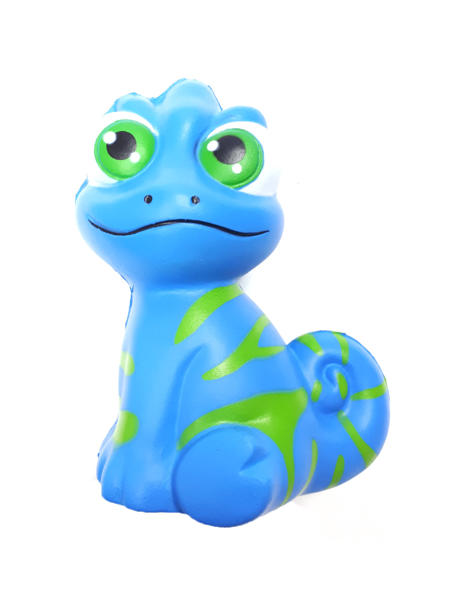 

Игрушка-антистресс Heng Long Squishy Ящерица голубая Z25, 13x9 см