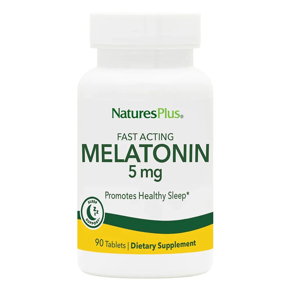 NaturesPlus Fast Acting Melatonin 5 mg Tablets 90