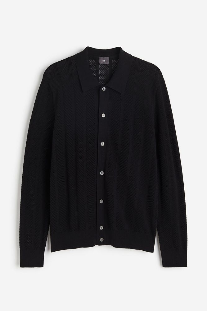 

Кардиган мужской H&M 1207910 черный 2XL, 1207910