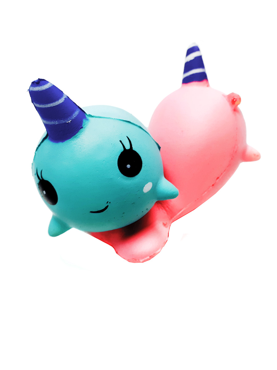 

Игрушка-антистресс Heng Long Squishy Дельфин голубой Z18, 10x5 см