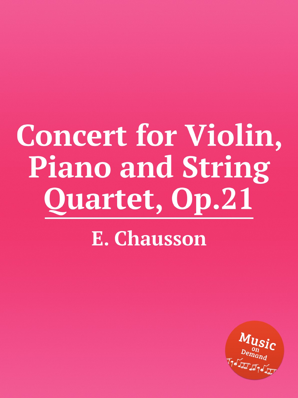 

Concert for Violin, Piano and String Quartet, Op.21