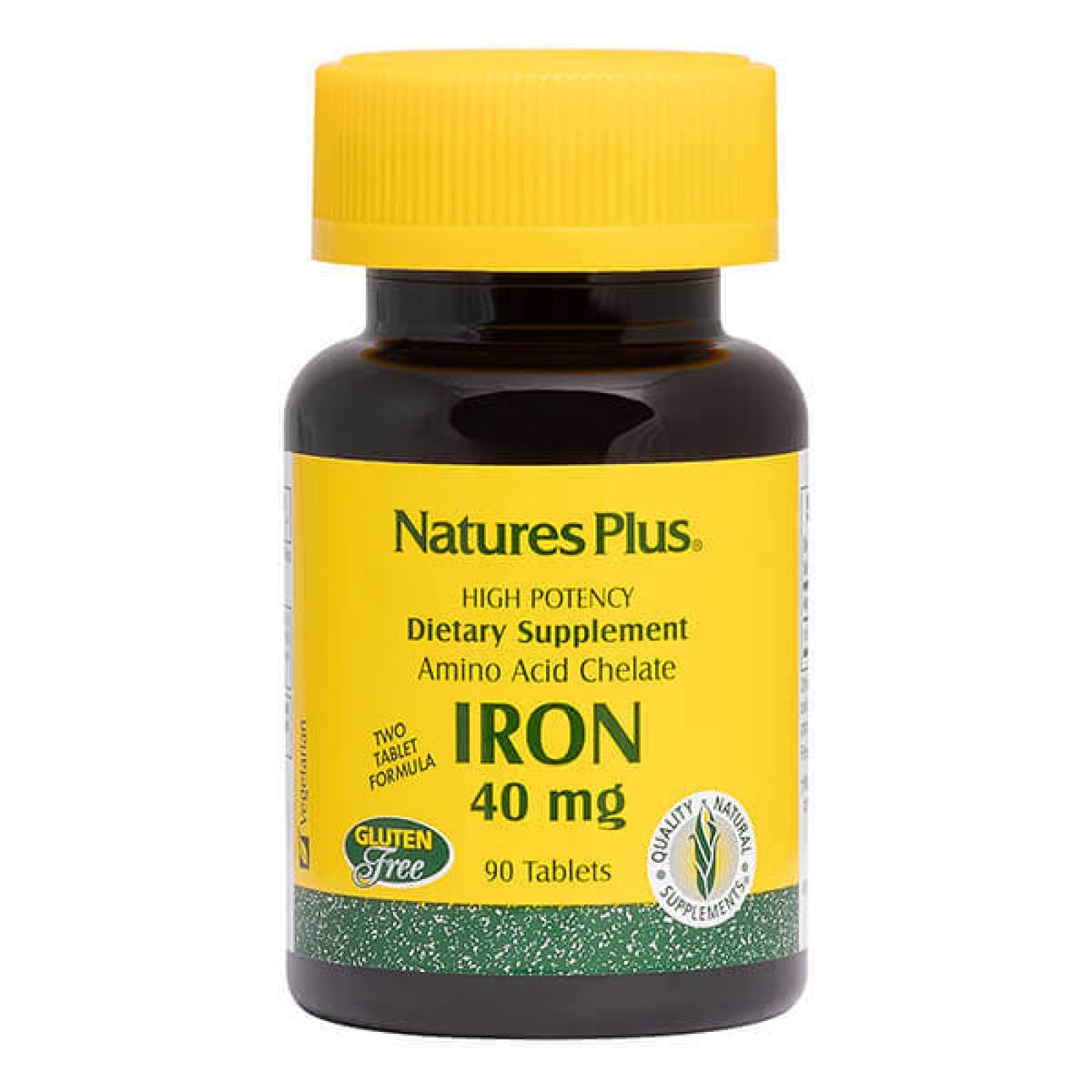 NaturesPlus Iron Tablets (40 mg Elemental) 90
