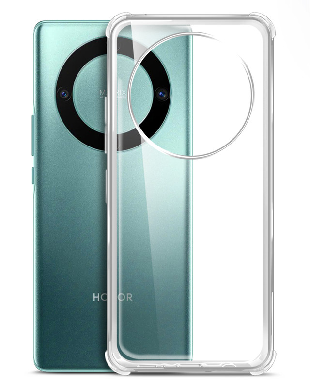 

Чехол Brozo на Honor X9a прозрачный, с защитой углов, прозрачный, Honor X9a