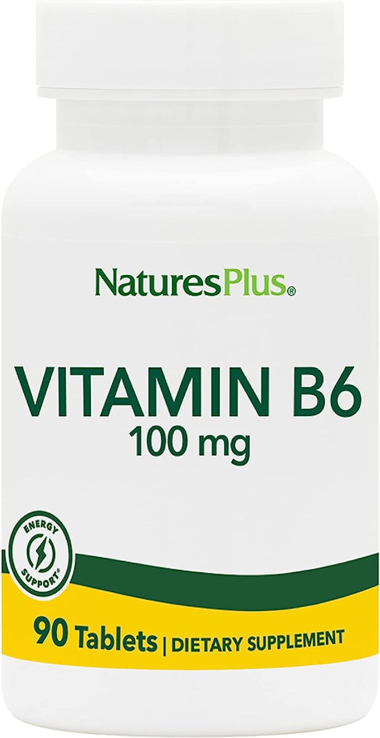 NaturesPlus Vitamin B-6 100 mg Tablets 90