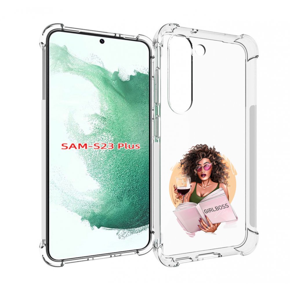

Чехол Mypads Girlboss With Wine Girlboss Art Love Books, Прозрачный, Tocco