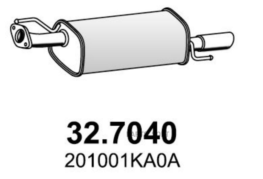 

Глушитель Основной ASSO арт. 32.7040