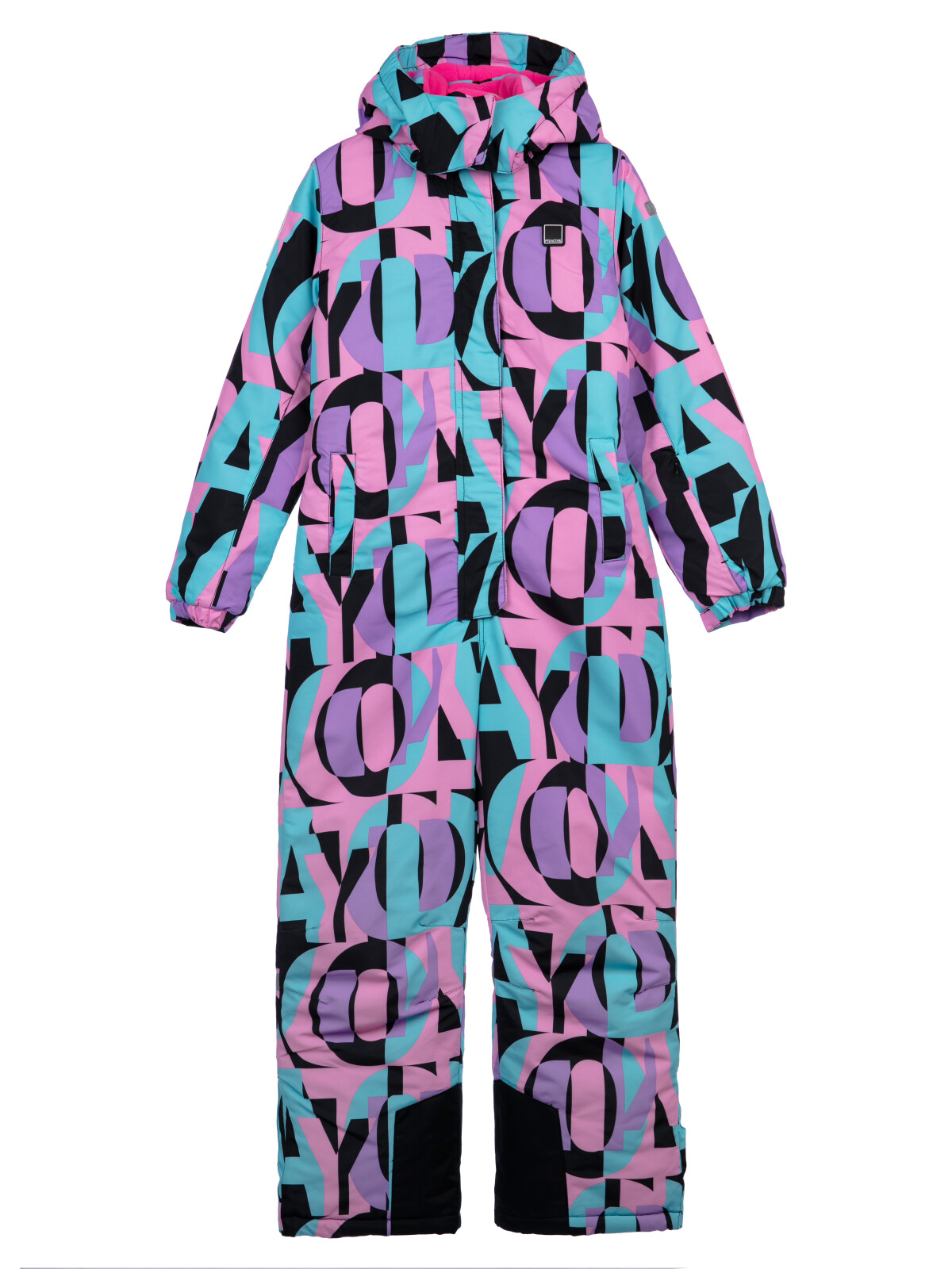Комбинезон текстильный с полиуретановым покрытием для девочек PlayToday, цветной, 134