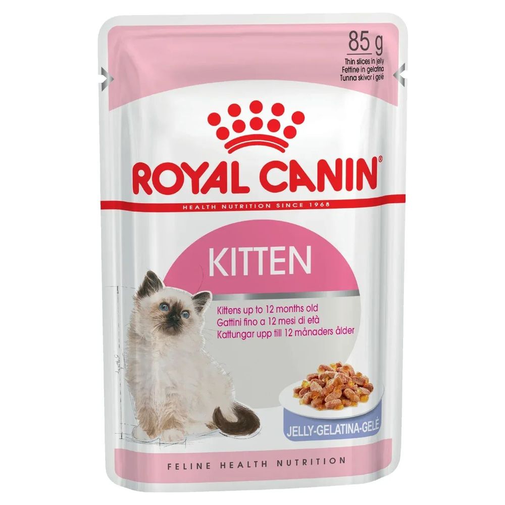 Влажный корм для котят Royal Canin Kitten Instinctive, мясо в желе, 85г