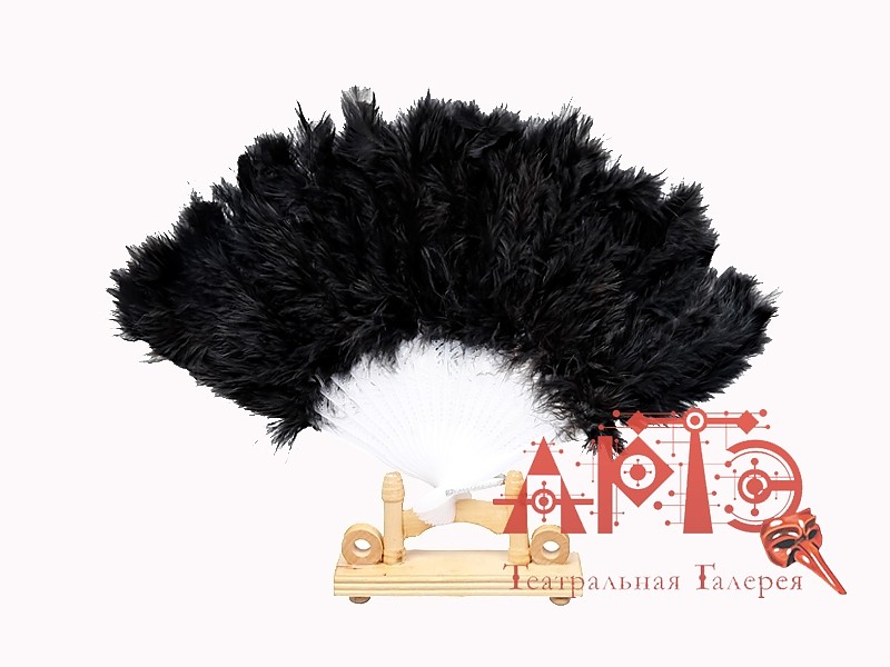 

Веер из перьев (Цв: Черный )