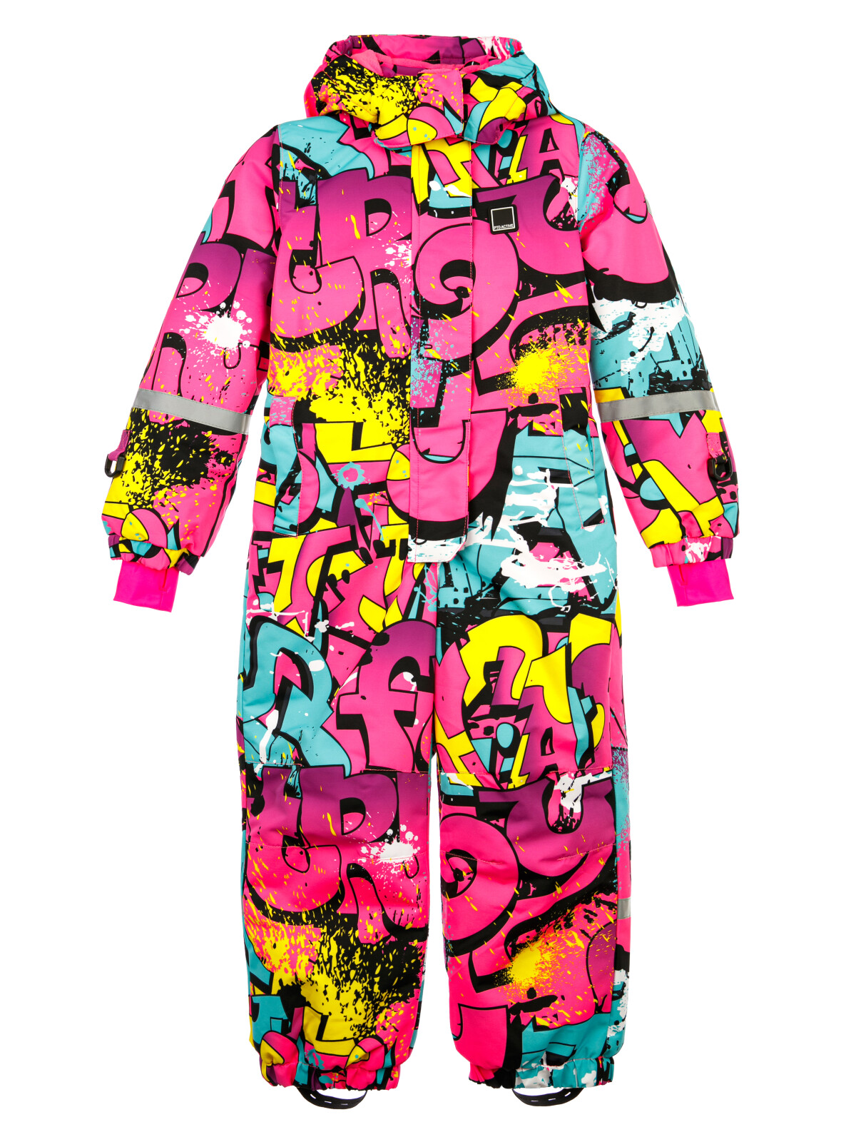 Комбинезон текстильный с полиуретановым покрытием для девочек PlayToday, цветной, 122
