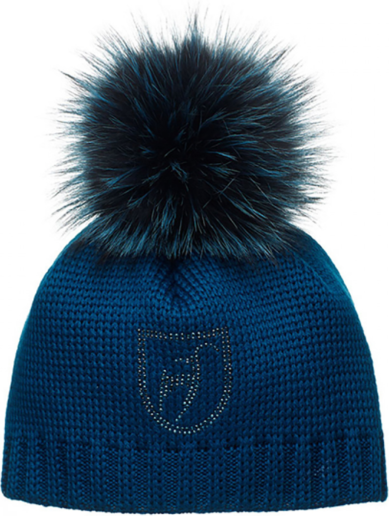 Шапка женская Toni Sailer Beanie Fur 20/21, Midnight, One size