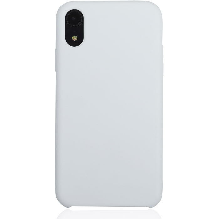 фото Чехол для apple iphone xr brosco softrubber, накладка, белый