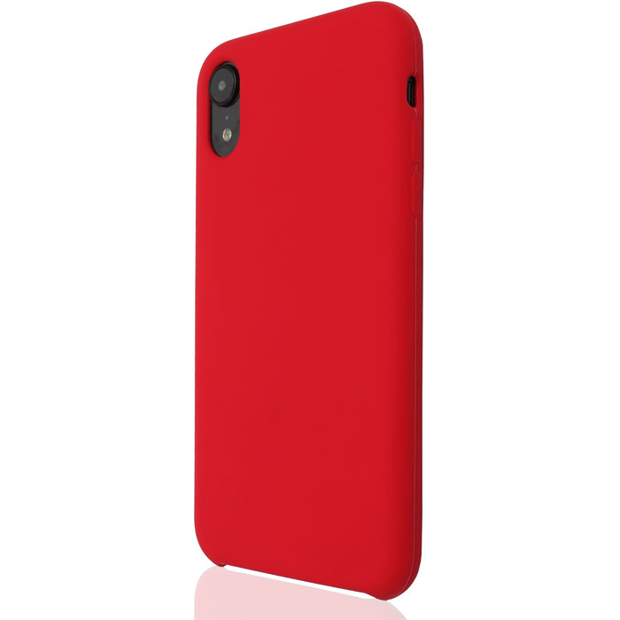 фото Чехол для apple iphone xr brosco softrubber, накладка, красный