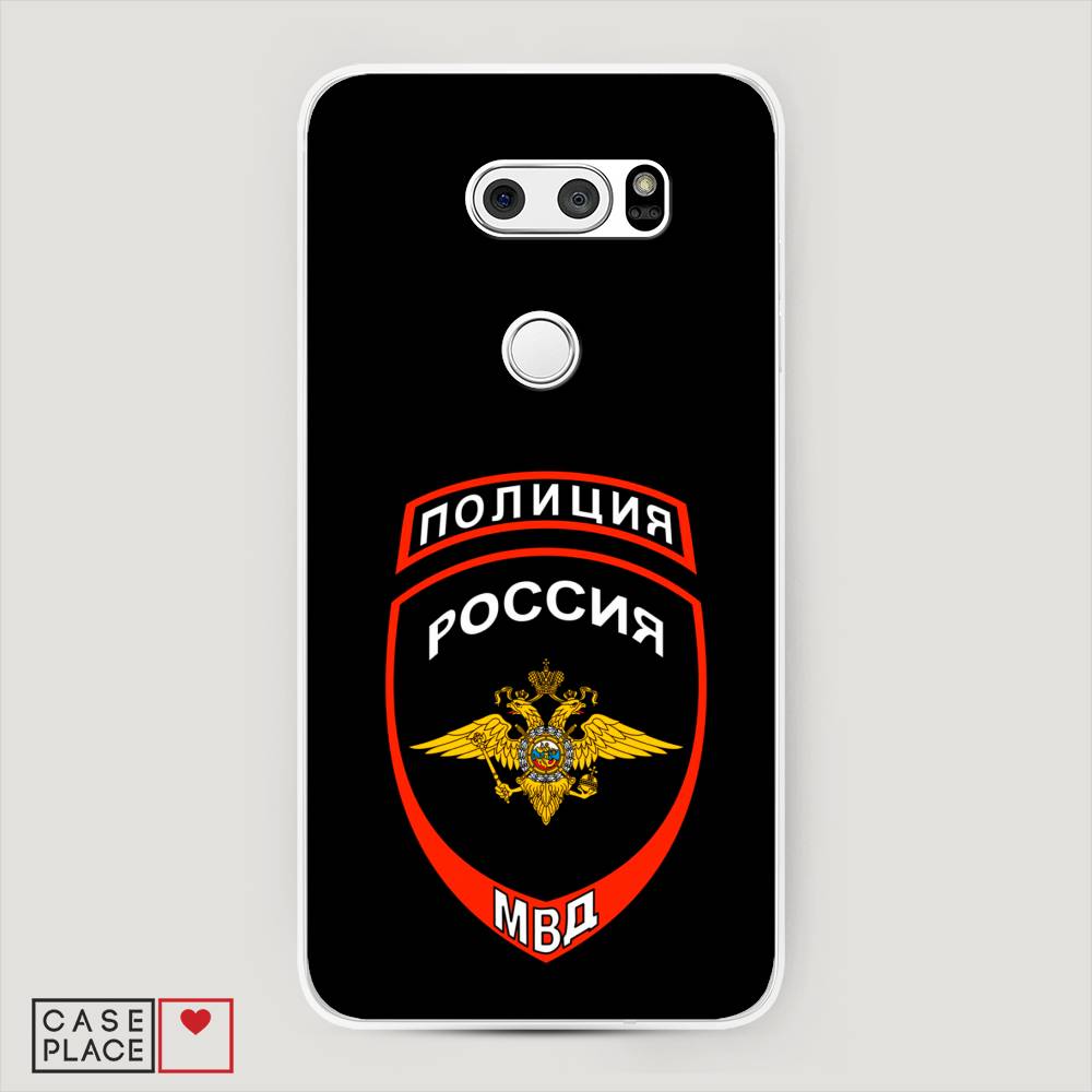 

Чехол Awog на LG V35 ThinQ "Полиция шеврон", Черный;красный;белый, 83650-5