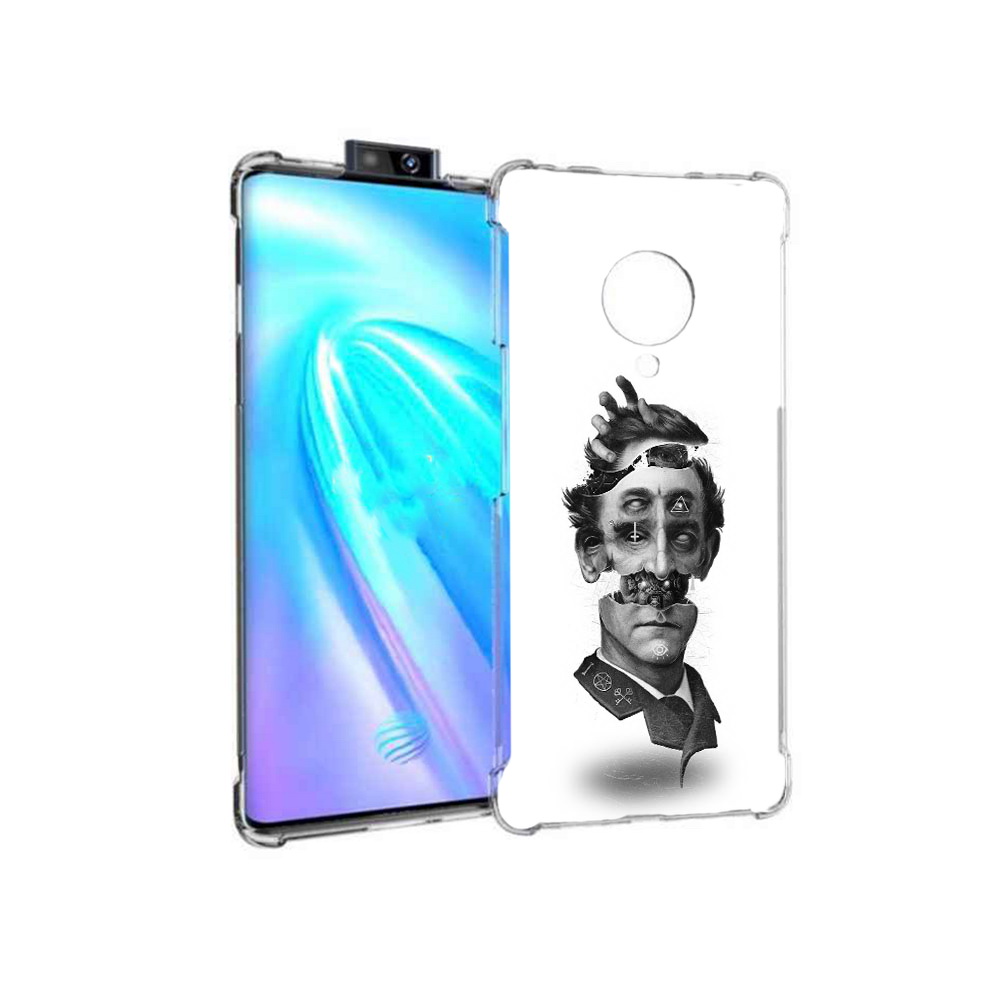 

Чехол MyPads Tocco для Vivo NEX 3 страшное лицо абстракция (PT136035.381.628), Прозрачный, Tocco