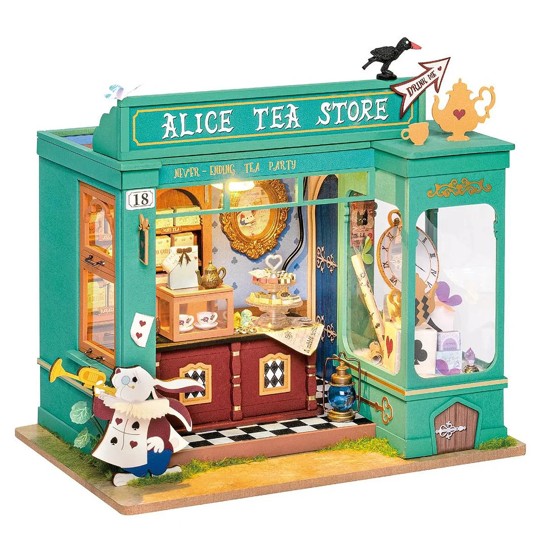 Румбокс интерьерный конструктор Чайный магазин Алисы Robotime Alice’s Tea Store, RT-DG156