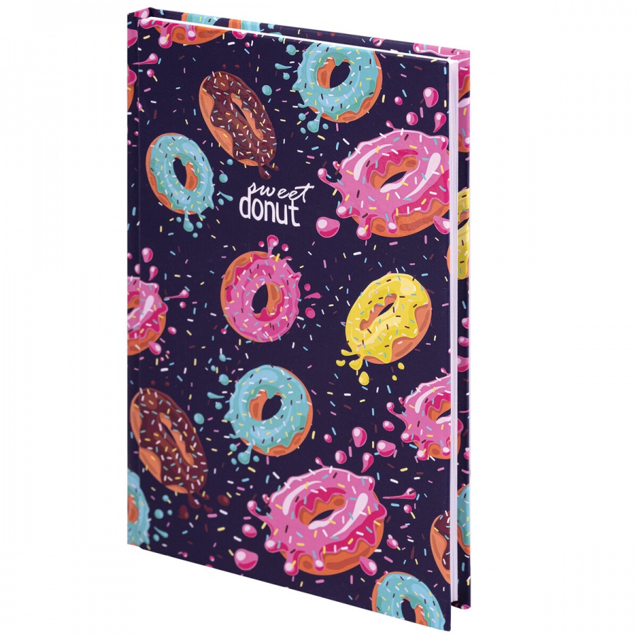

Блокнот 80л А5 Brauberg Kids Donuts клетка твердая обложка 20шт