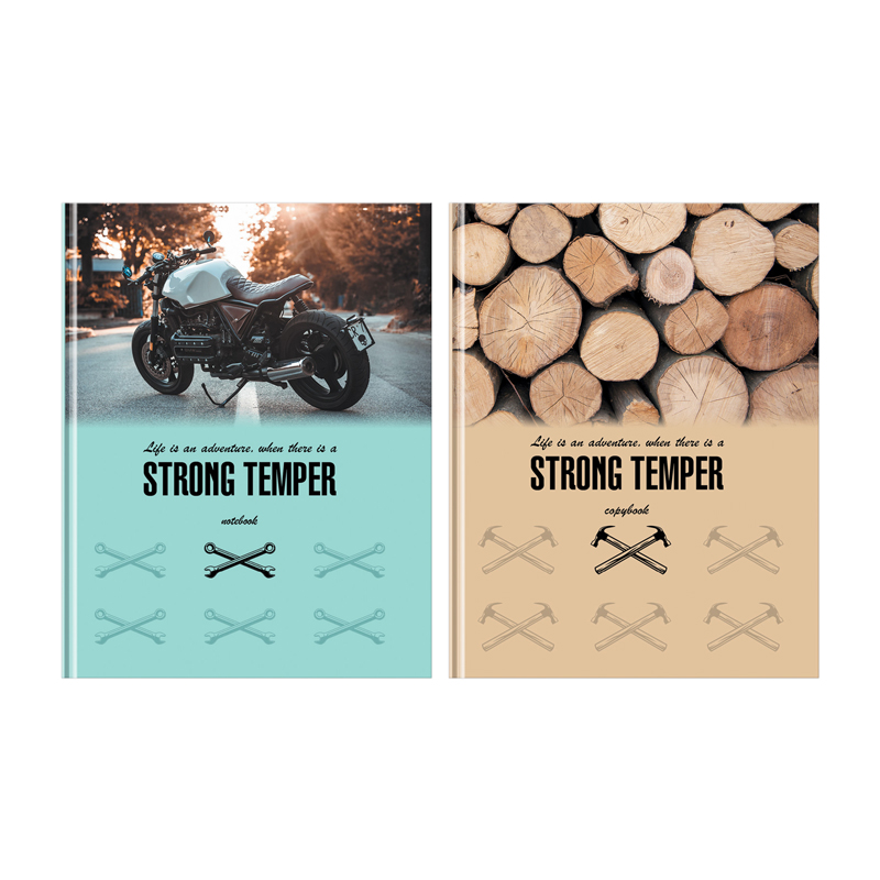 

Бизнес-блокнот 80л, А5 BG Strong temper, клетка, картон, глянцевая ламинация, 12шт