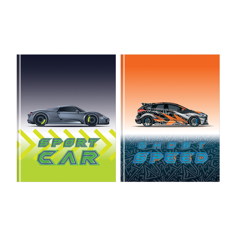

Бизнес-блокнот 80л, А5 BG Sport Car, клетка, картон, глянцевая ламинация, 12шт