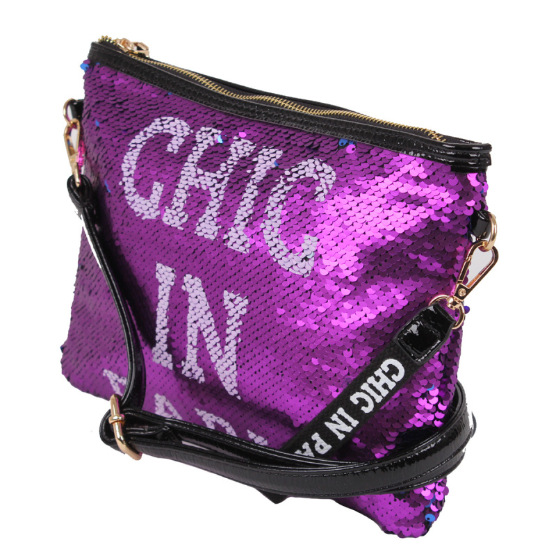 

Сумка женская Flioraj Фиолетовая Пайетки 515 purple, 515 purple