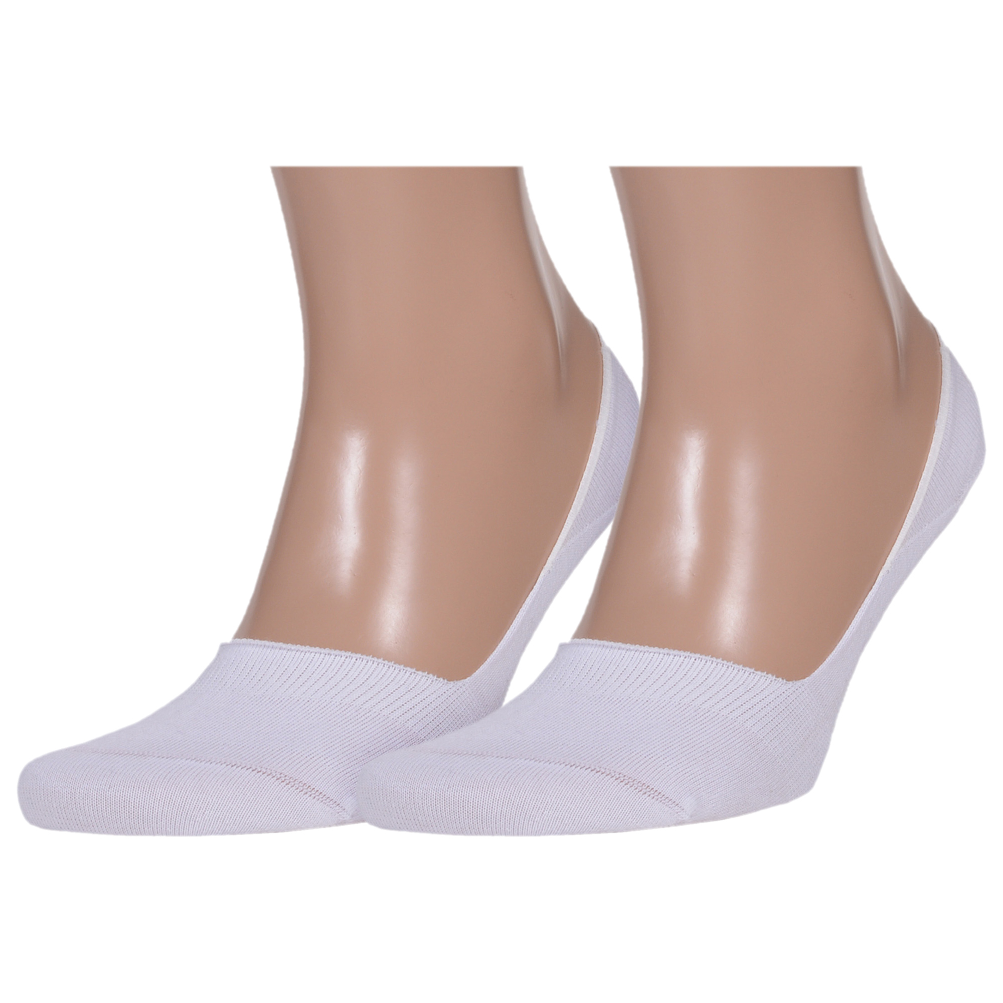 

Комплект следков мужских Grinston socks 2-20D4 белых 25, Белый, 2-20D4