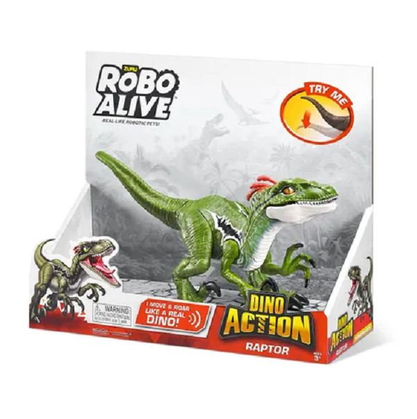 

Интерактивная игрушка Zuru Robo Alive Раптор, Зеленый
