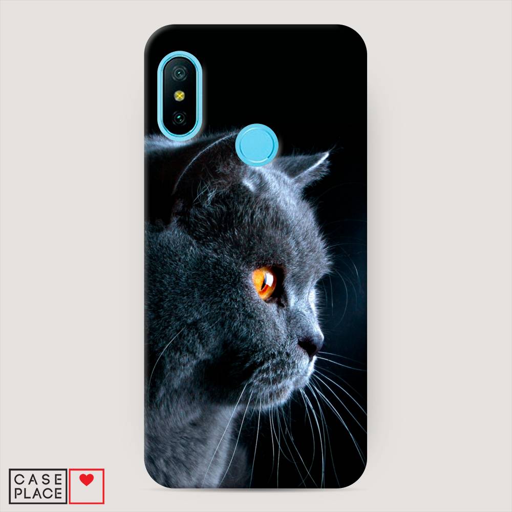 фото Пластиковый чехол "благородный кот британец" на xiaomi redmi 6 pro awog