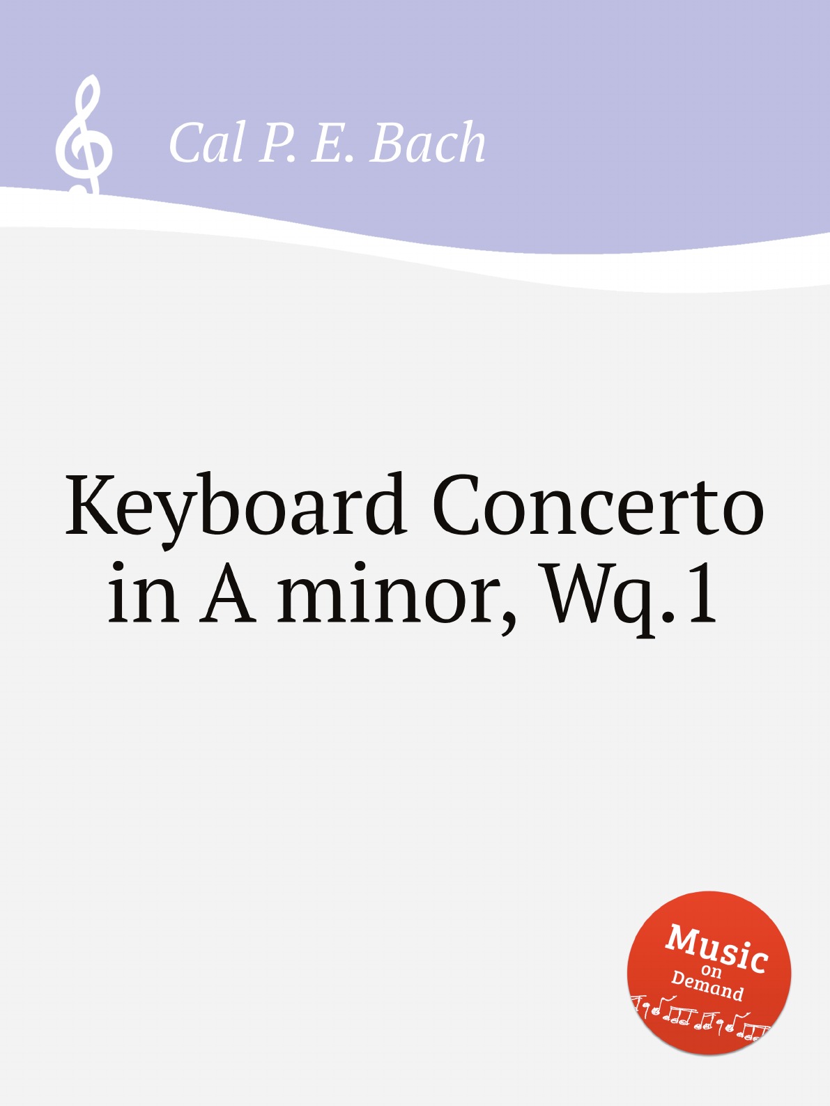 

Keyboard Concerto in A minor, Wq.1