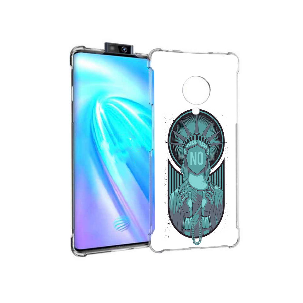 

Чехол MyPads Tocco для Vivo NEX 3 статуя свободы зеленый (PT136035.381.623), Прозрачный, Tocco
