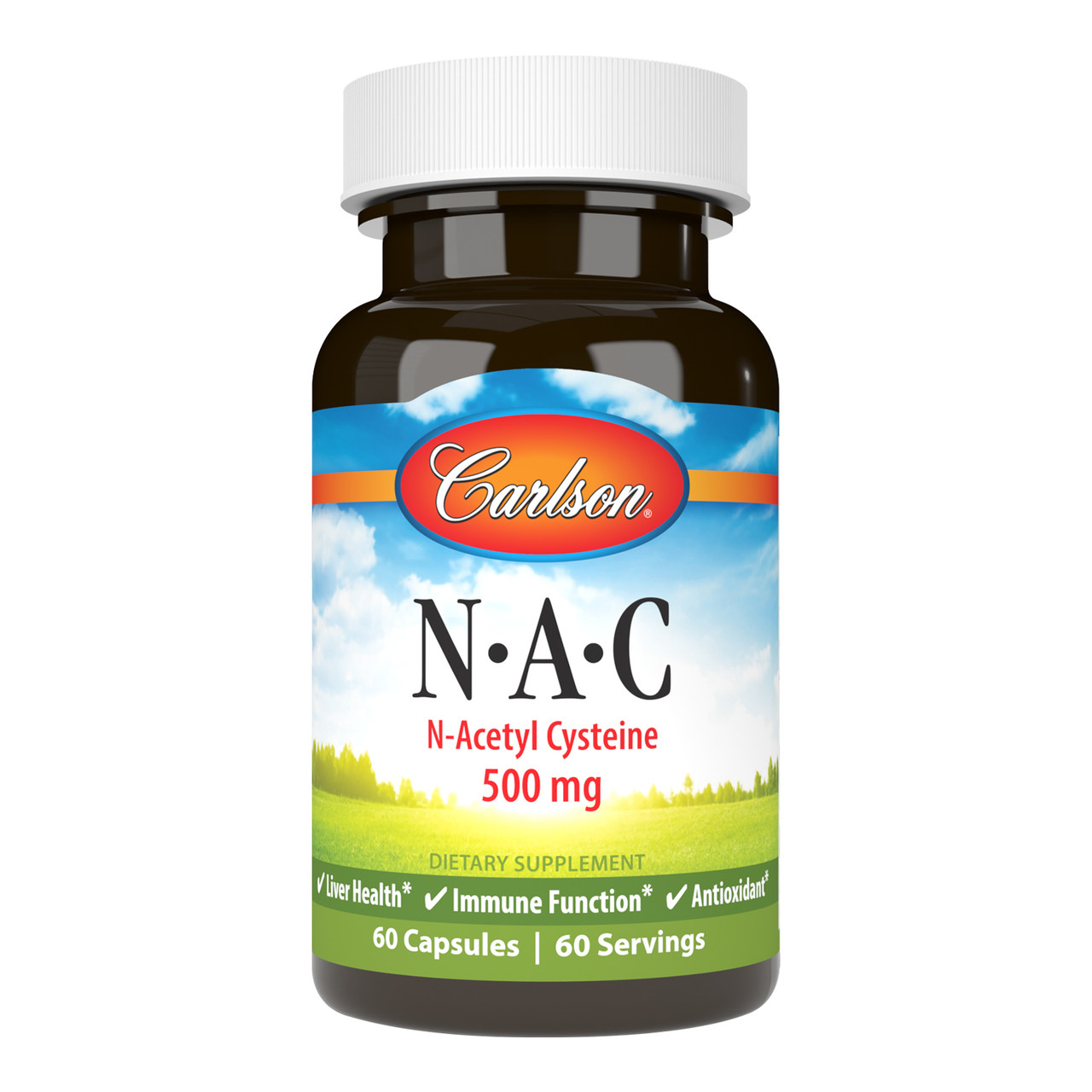 Купить Carlson NAC N-Acetyl Cysteine 500mg