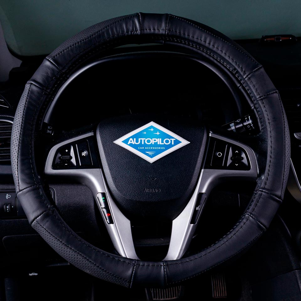 

Оплетка на руль Автопилот Nissan-2185-FL003 Ниссан лиф (2010-2017), Черный