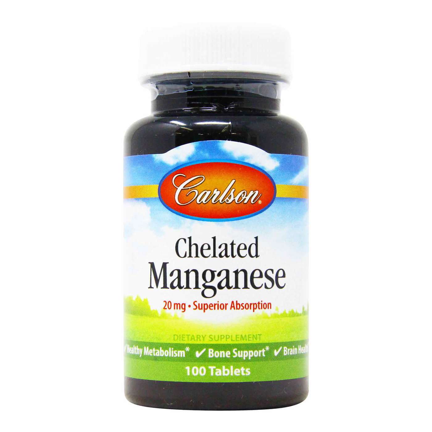 Carlson Chelated Manganese 100 Tablets