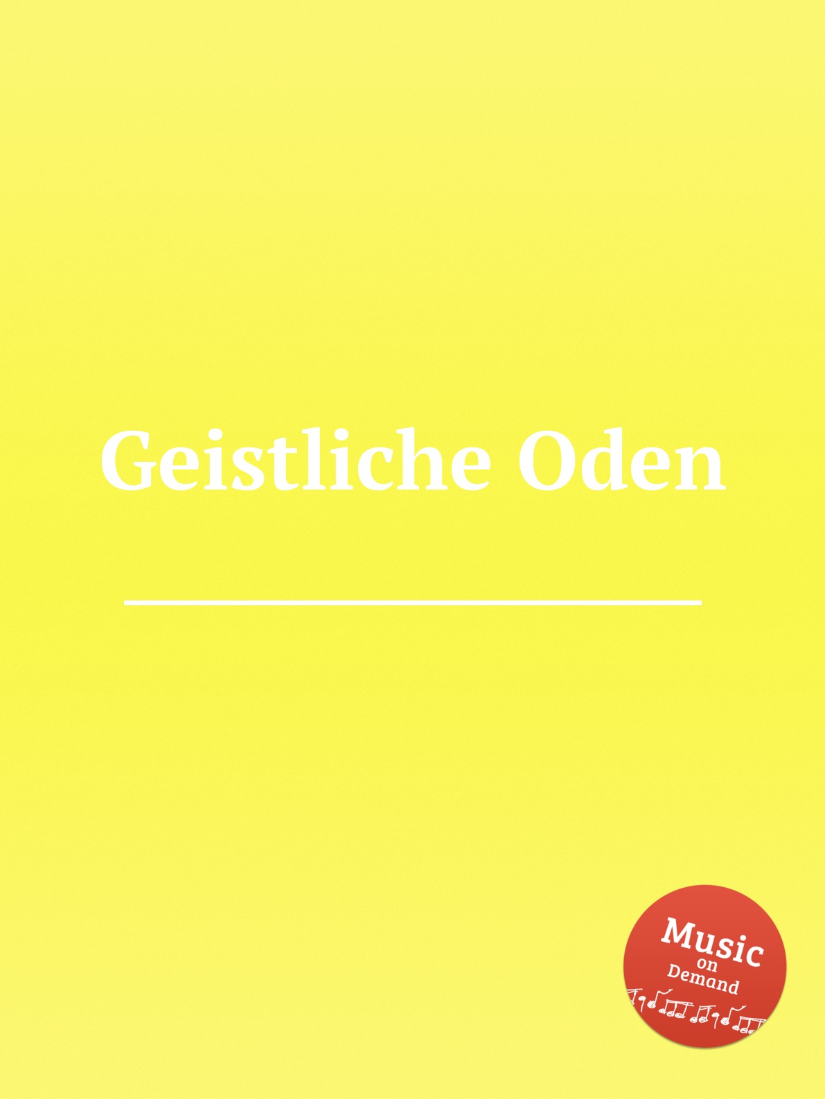 

Geistliche Oden