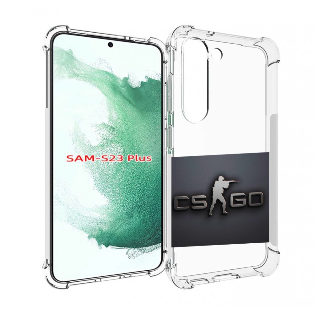 

Чехол MyPads CS go логотип мужской для Samsung Galaxy S23 Plus +, Прозрачный, Tocco