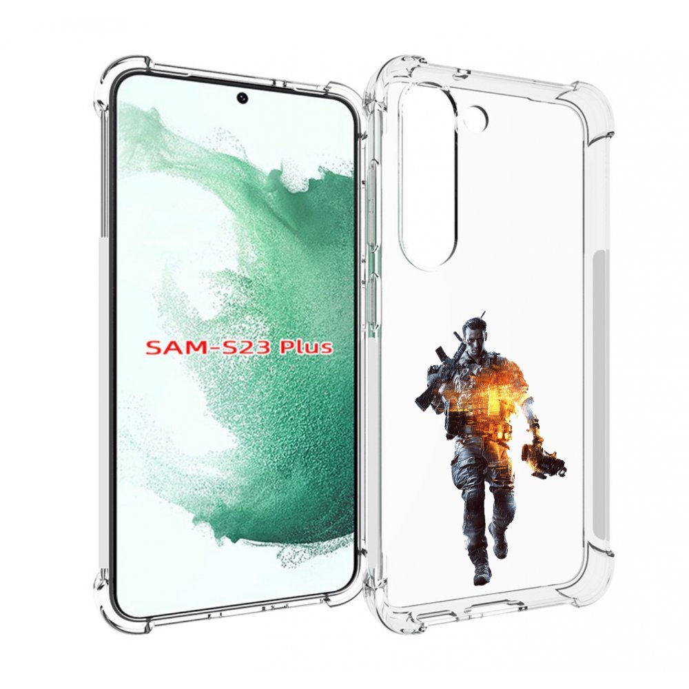 

Чехол MyPads Battlefield-4 мужской для Samsung Galaxy S23 Plus +, Прозрачный, Tocco