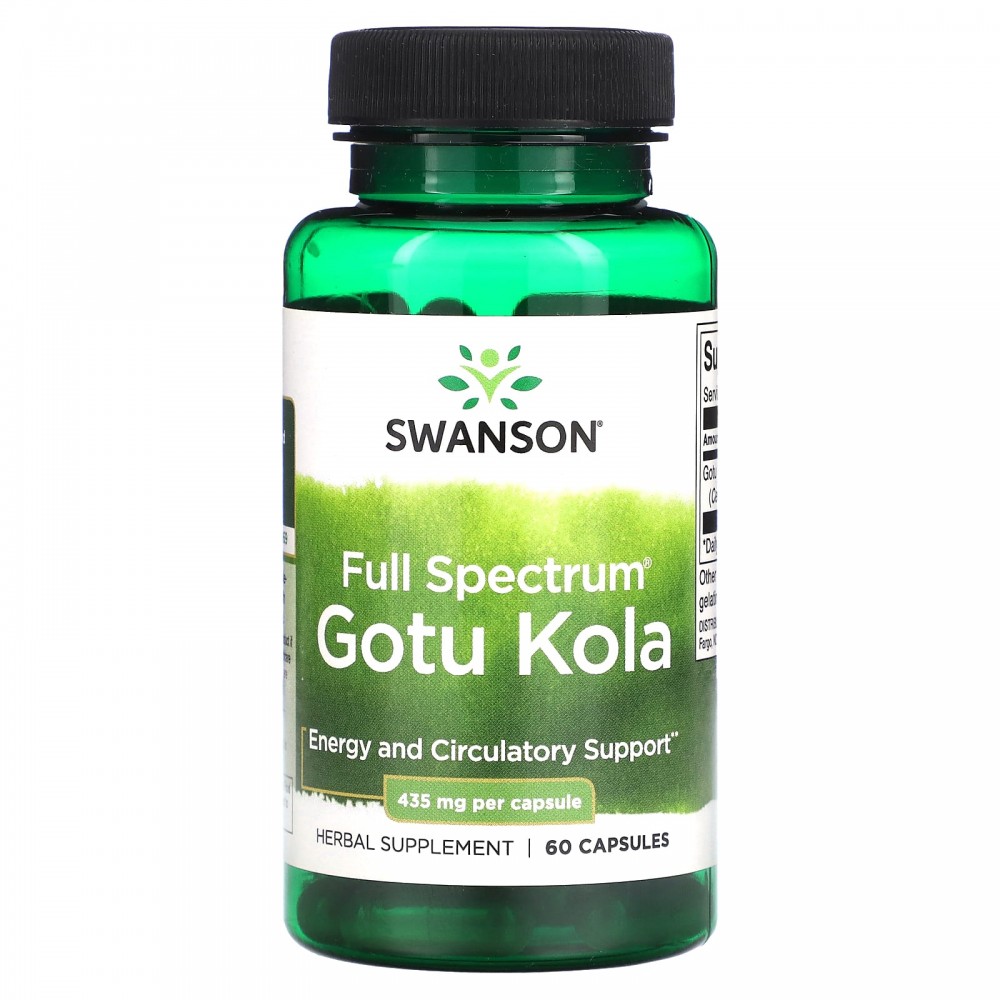 

Swanson Full Spectrum Gotu Kola 435 mg 60 Caps, Full Spectrum Gotu Kola 435 mg 60 Caps